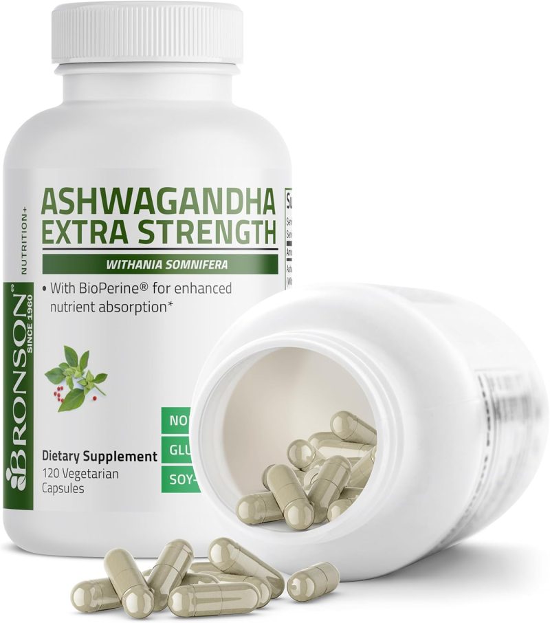 Bronson Ashwagandha Extra Strength 3000 mg - 120 Veg Capsules - Image 3