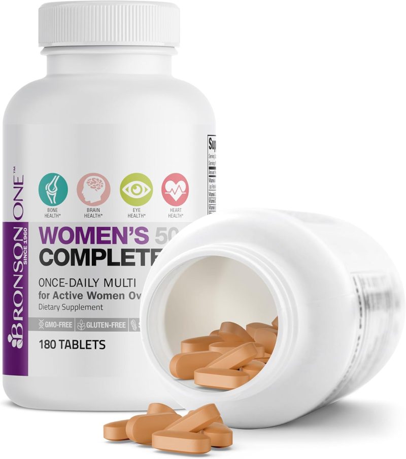 Bronson ONE™ Women’s 50+ Complete Once-Daily Multivitamin - 180 Tablets - Image 3