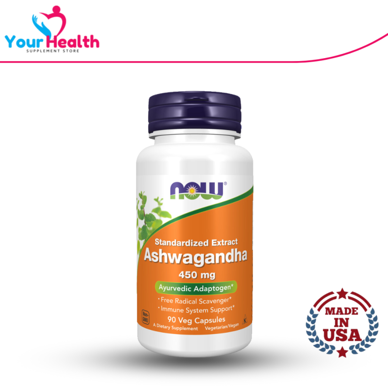 NOW Ashwagandha 450 mg - 90 Veg Capsules