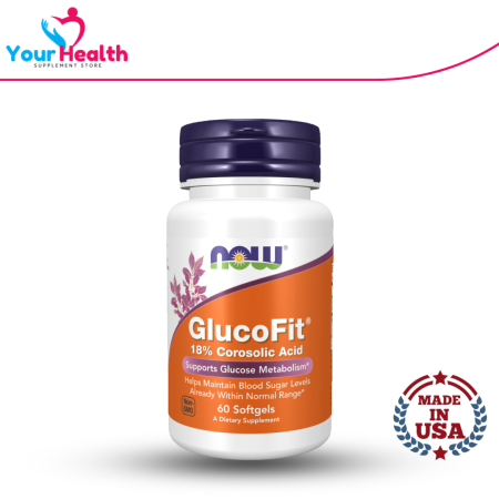 NOW GlucoFit® With 18% Corosolic Acid - 60 Softgels