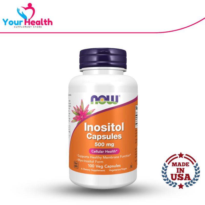 NOW Inositol 500 mg - 100 Veg Capsules