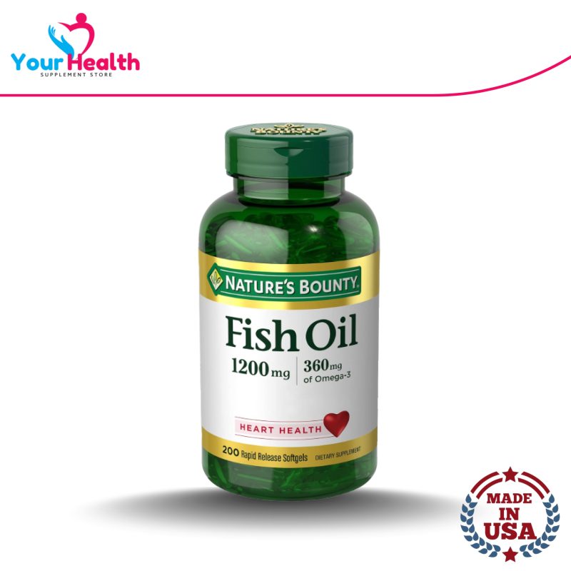 Nature's Bounty Fish Oil 1200mg Omega3 - 120 Softgels