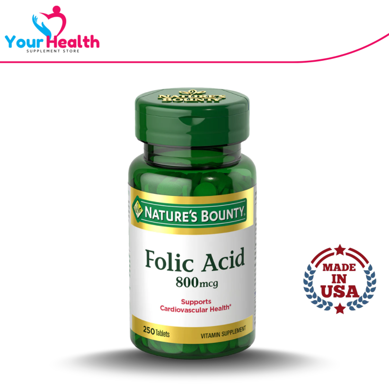 Nature's Bounty Folic Acid 800mcg - 250 Tablet