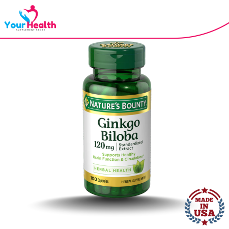 Nature's Bounty Ginkgo Biloba 120mg - 100 Capsules