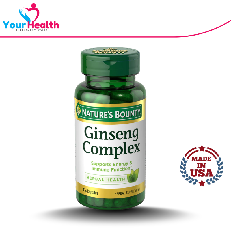 Nature's Bounty Ginseng Complex - 75 Capsules