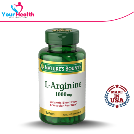 Nature's Bounty L-Arginine 1000 mg - 50 Tablets