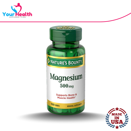 Nature's Bounty Magnesium 500 mg - 100 Tablets