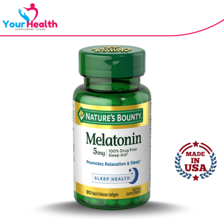 Nature's Bounty Melatonin 5 mg - 90 Softgels