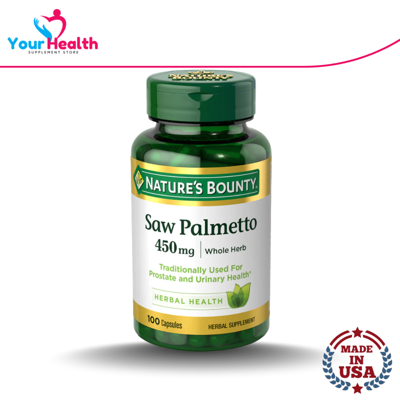 Nature's Bounty Saw Palmetto 450 mg - 100 Capsules