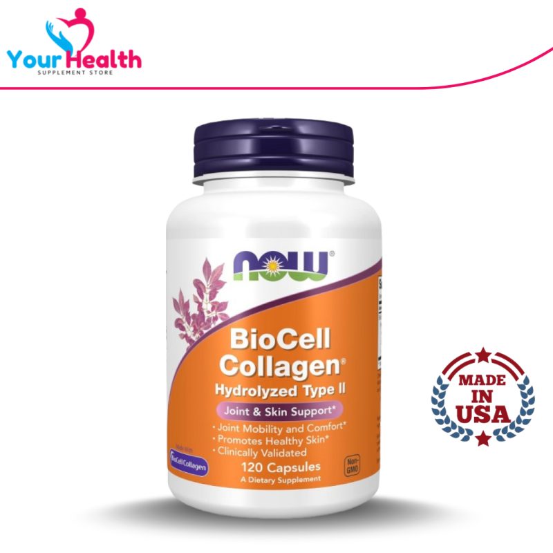 NOW BioCell Collagen® Hydrolyzed Type II - 120 Capsules