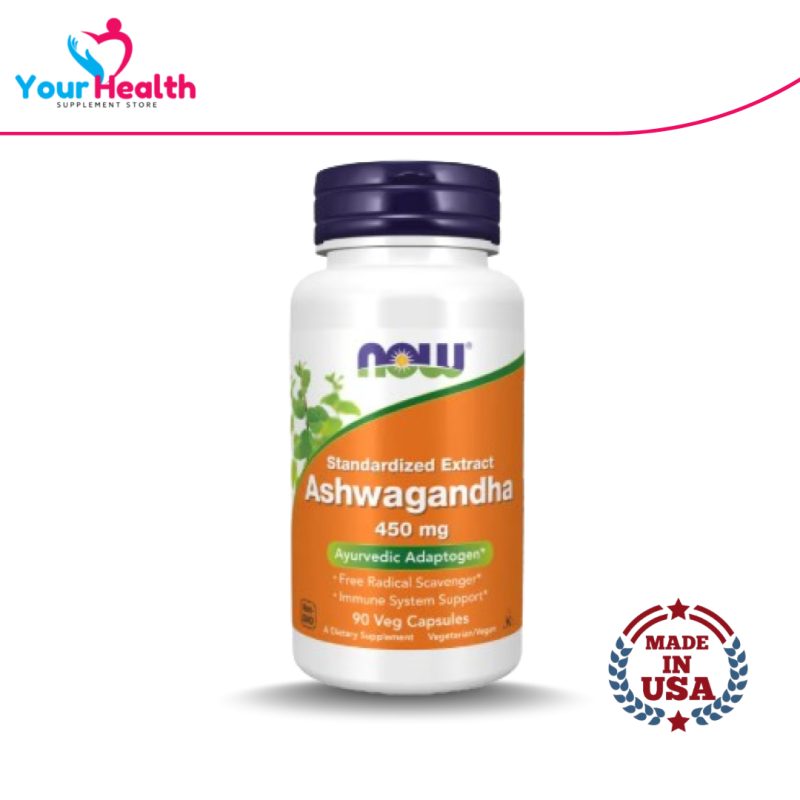 NOW Ashwagandha 450 mg - 90 Veg Capsules