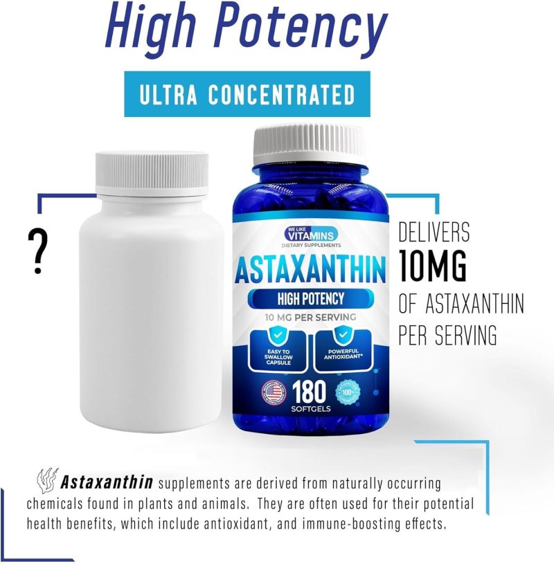 We Like Vitamins Astaxanthin 10mg - 180 Softgels - Image 3