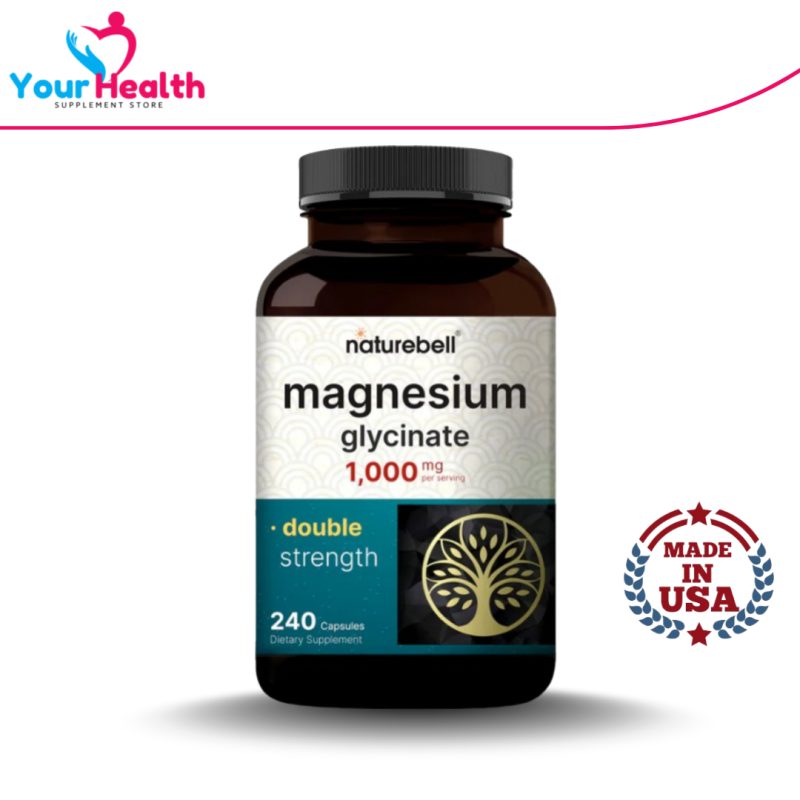 Naturebell Magnesium Glycinate 1000 mg – 240 Capsules