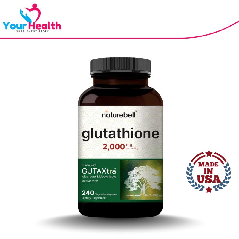 NatureBell Glutathione Supplement 2,000mg Per Serving, 240 Veggie Capsules