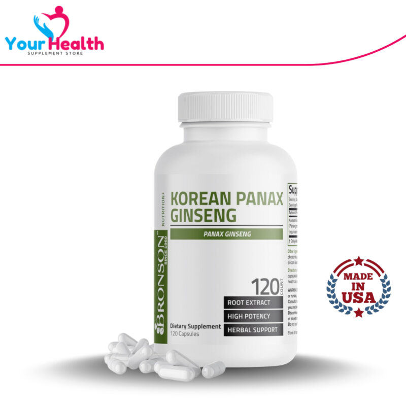 Bronson Korean Panax Ginseng 120 Capsules