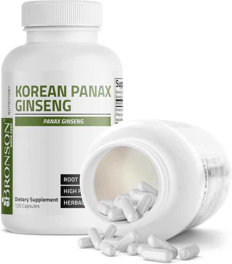 Bronson Korean Panax Ginseng 1000 mg - 120 Capsules - Image 3