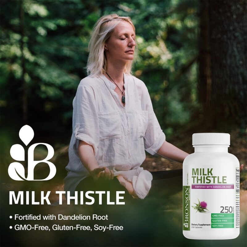 Bronson Milk Thistle 1000 mg - 120 capsules - Image 3