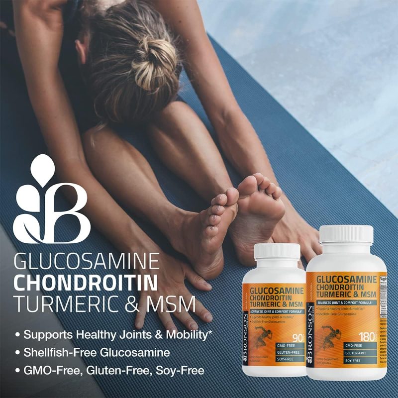 Bronson Glucosamine Chondroitin Turmeric & MSM - 60 Count - Image 3