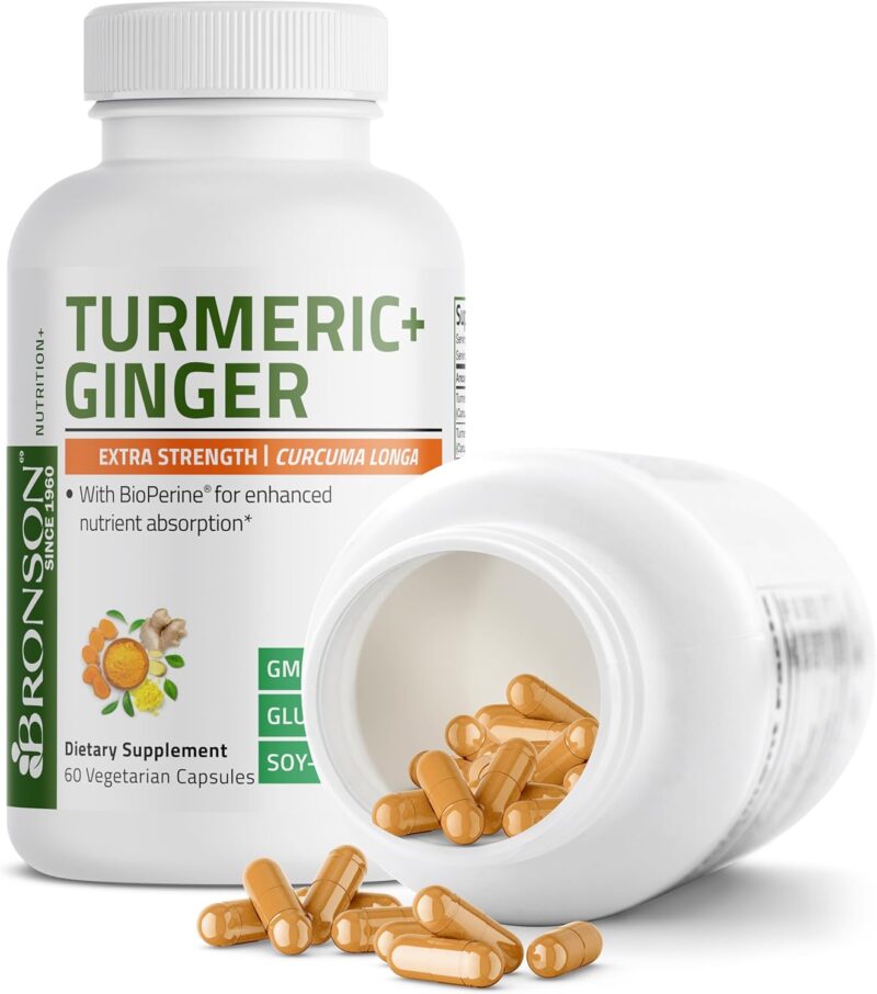 Bronson Turmeric + Ginger Extra Strength - 60 Count - Image 3