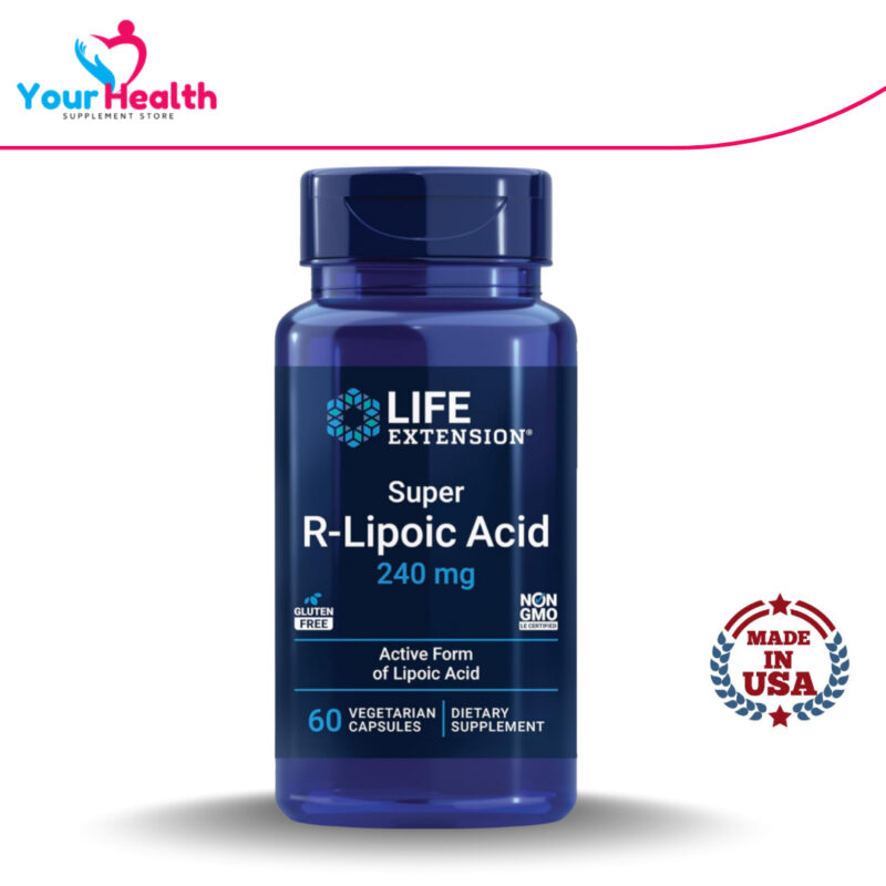 Life Extension super R-lipoic acid 240 mg 60 capsules