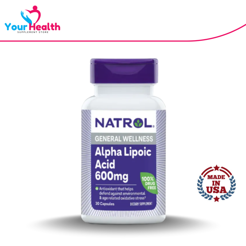 Natrol Alpha Lipoic Acid 600 mg - 30 Tablets