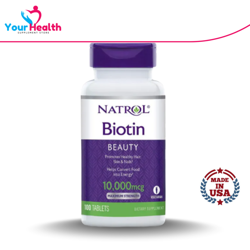 Natrol Biotin 10000mcg - 100 Tablets