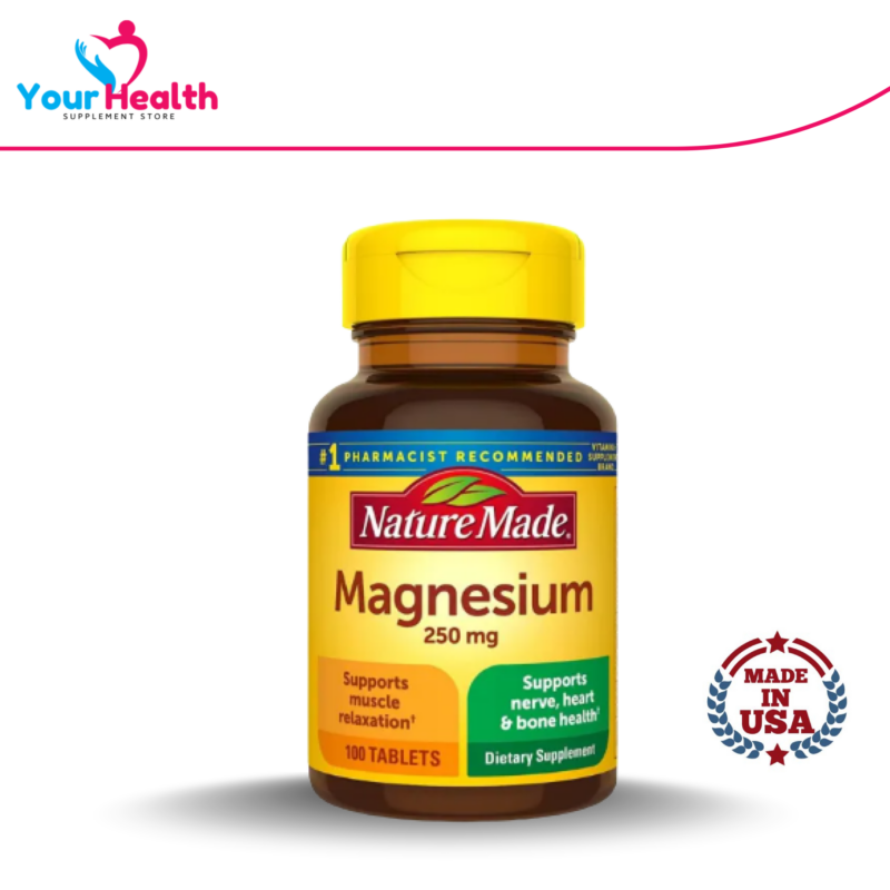 Nature Made Magnesium 250 mg - 100 Tablets