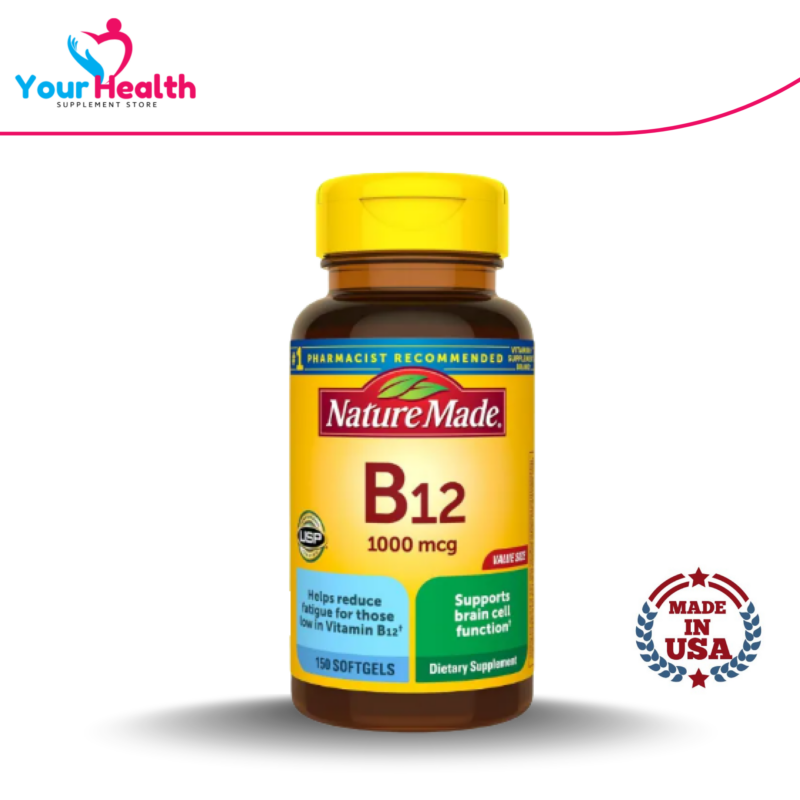 Nature Made Vitamin B12 1000 mcg Supplement - 150 Softgels