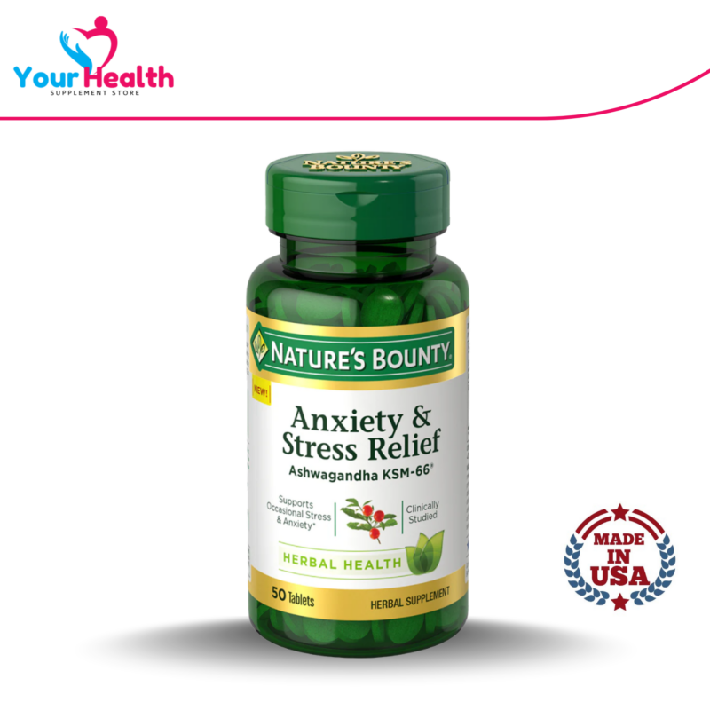 Nature's Bounty Anxiety & Stress Relief - 50 Tablets