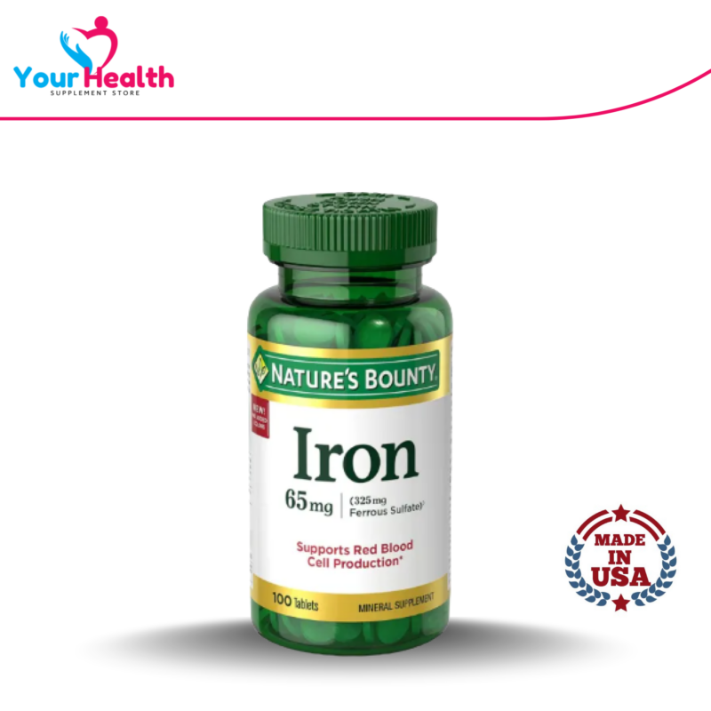 Nature's Bounty Iron 65 mg - 100 Tablets