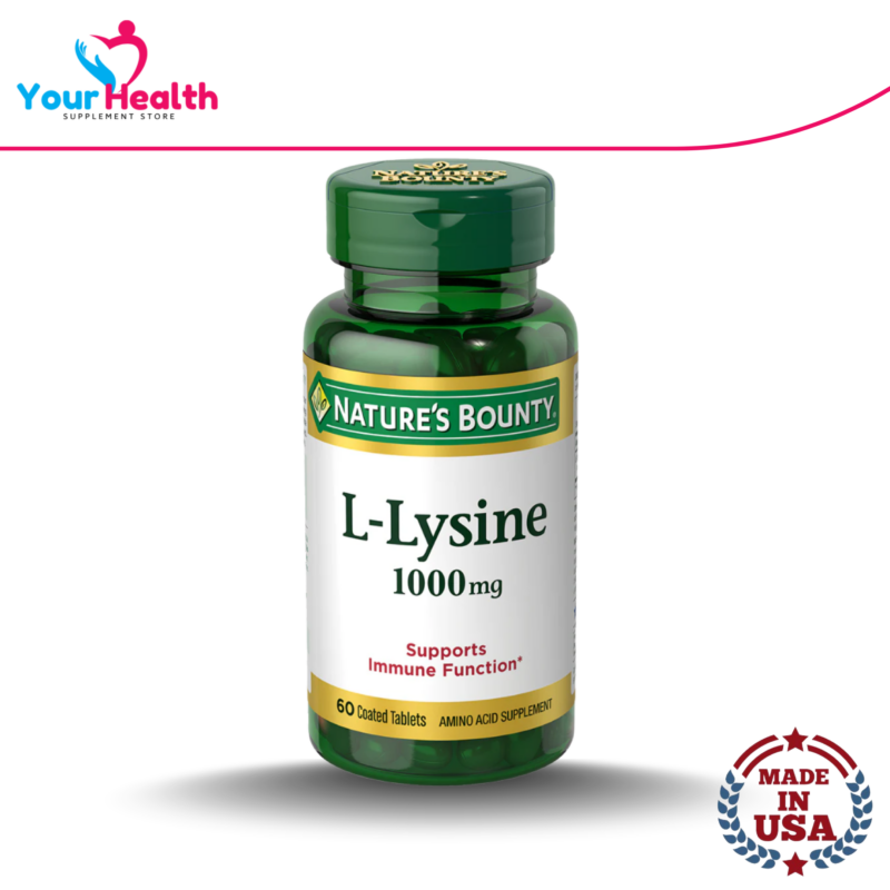 Nature's Bounty L-Lysine 1000mg - 60 Capsules