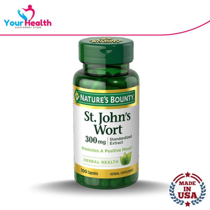 Nature's Bounty St. John’s Wort 300mg - 100 Capsules