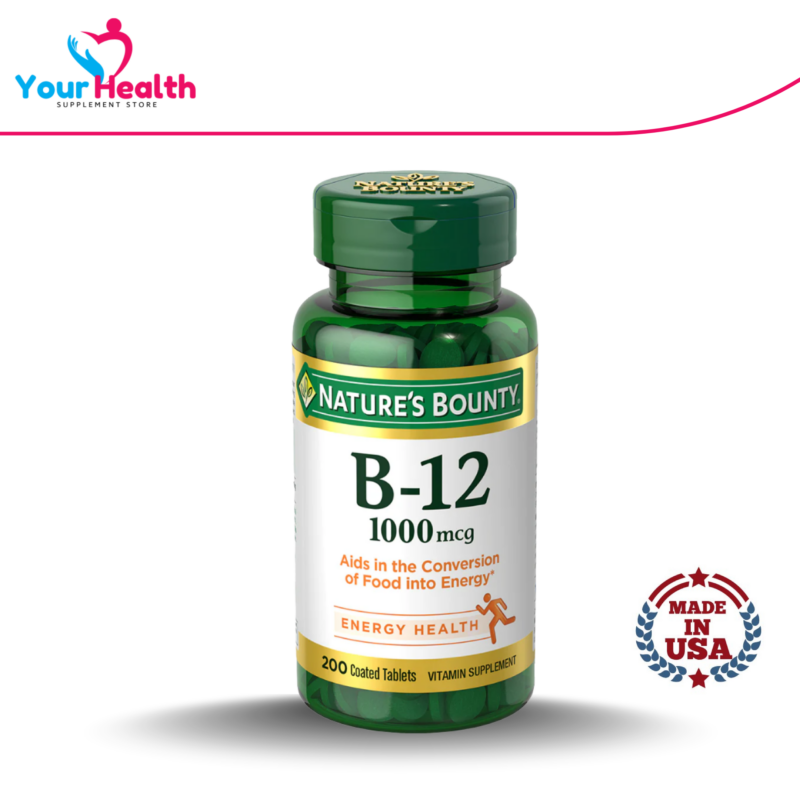 Nature's Bounty Vitamin B-12 1000 mcg - 100 Coated Tablets