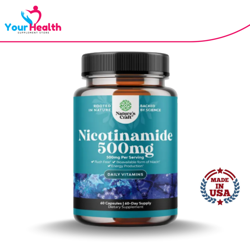 Nature's Craft Nicotinamide 500mg - 60 Capsules