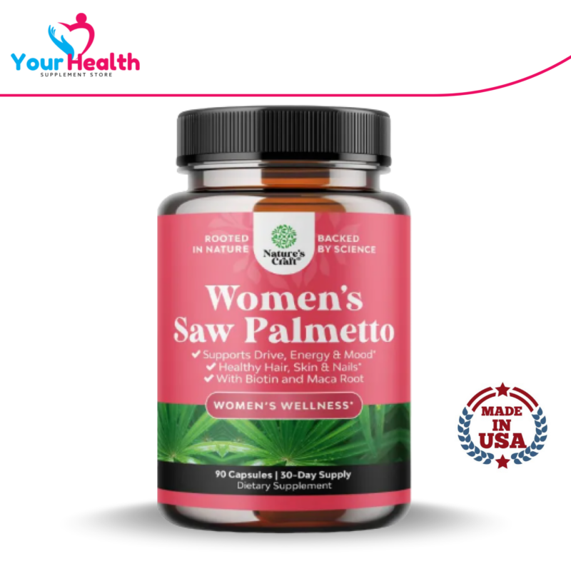 Nature's Craft Women's Saw Palmetto 500mg - 90 Capsules