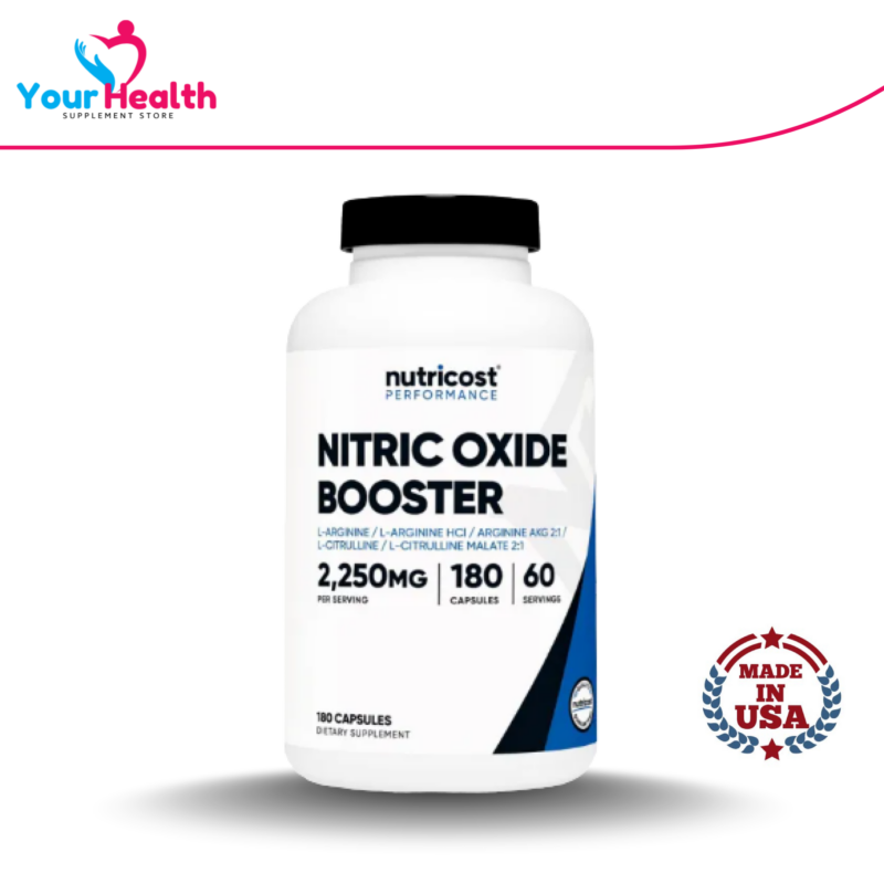 Nutricost Nitric Oxide Booster - 180 Capsules