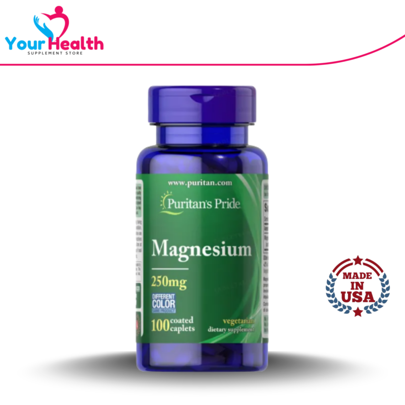 Puritans Pride Magnesium 250mg - 100 Caplets