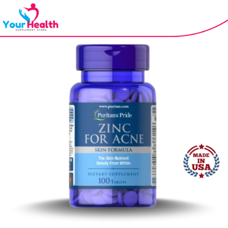 Puritan's Pride Zinc for Acne - 100 Tablets